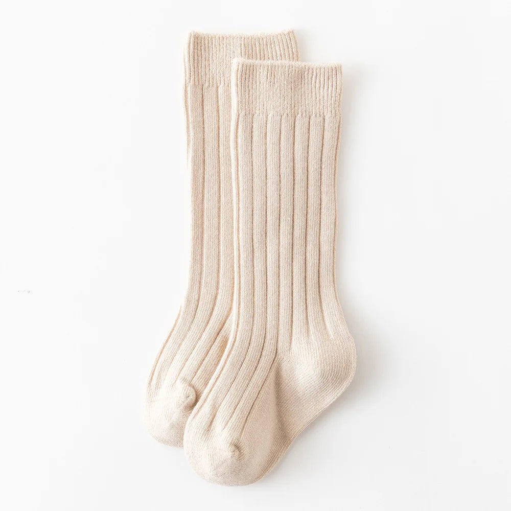Baby Knee-High Socks: Plain Long Sock (Newborn-4 Years)