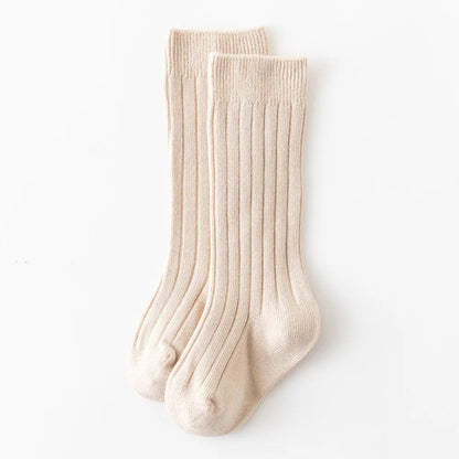 Baby Knee-High Socks: Plain Long Sock (Newborn-4 Years)