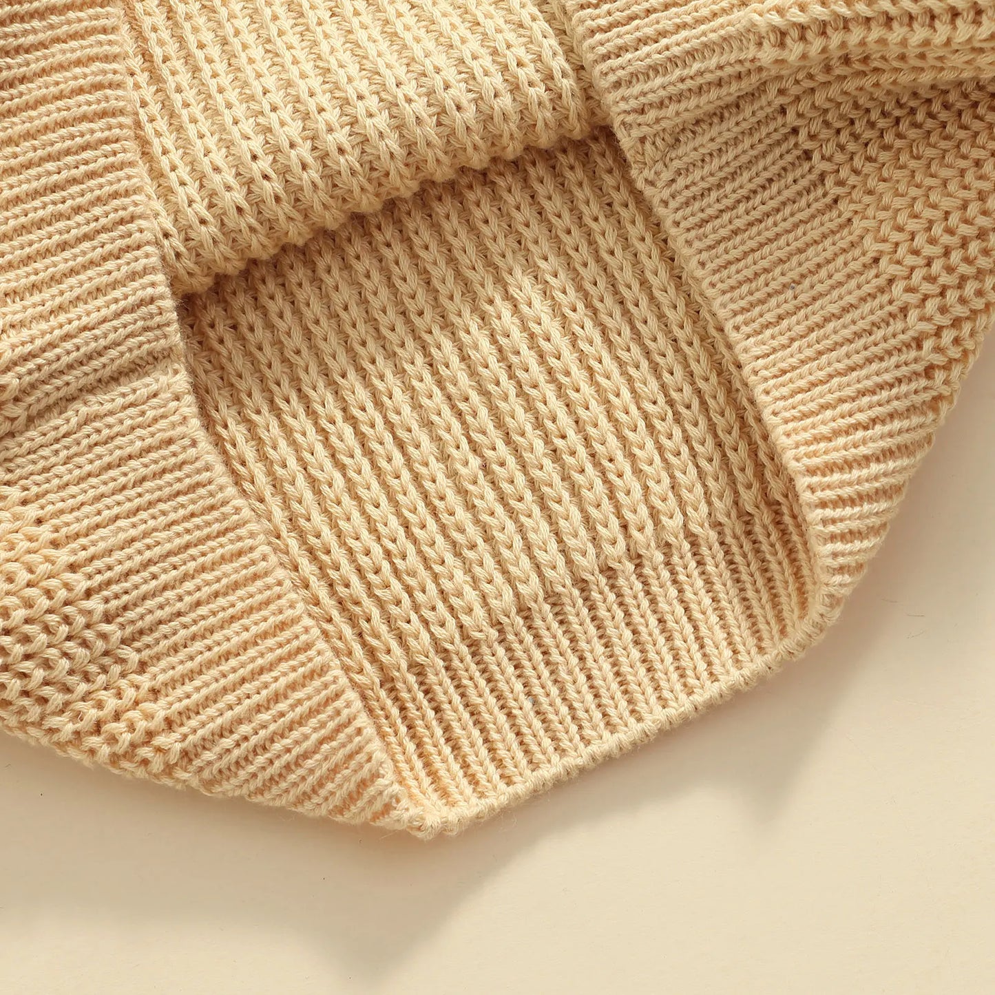 Autumn Long-Sleeved Knitted Sweater for Babies