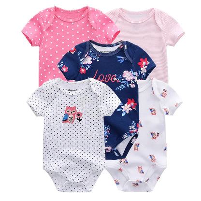 Bodysuits - Adorable Short Sleeve Overalls for Baby Girls