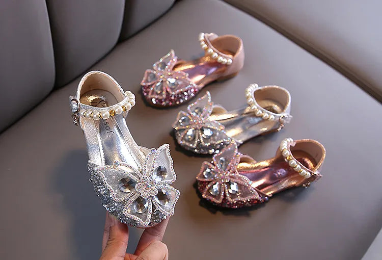 Lace Bow Princess Shoes - Girls' Party Wedding Shoes