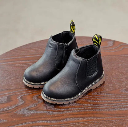 Kids Fashion Boots - Zippered Snow Boots