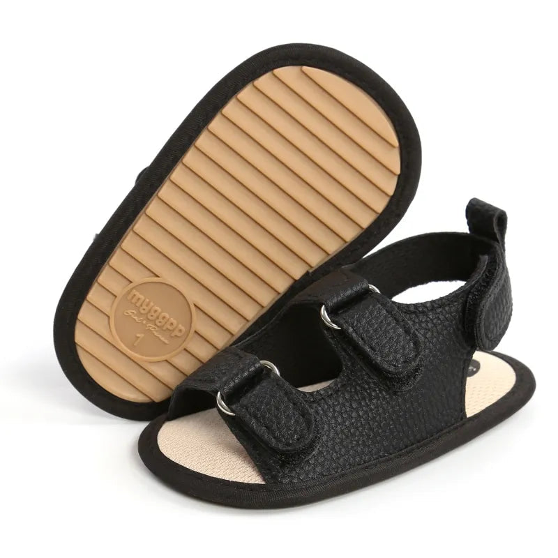 Stylish Non-Slip PU Baby Sandals (Newborn-18 Months)