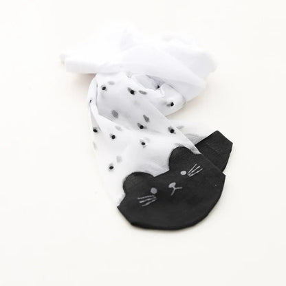 Cute Cat Girl Tights for Girls (1-9Y)