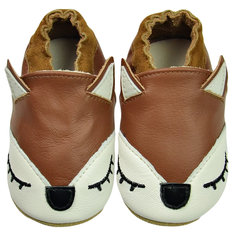 Genuine Leather Soft Sole Baby Shoes: Newborn Moccasins Slippers