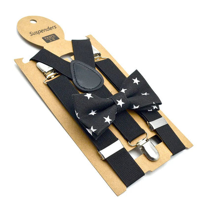 Bow Tie & Suspenders Set for Kids: Festive Elegance
