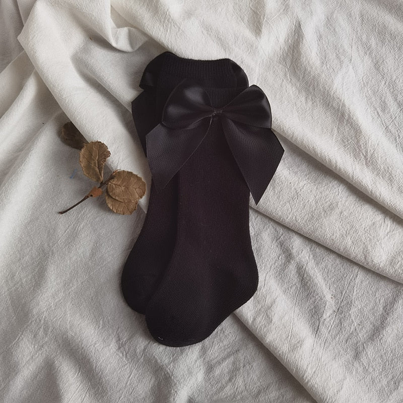 Knee High Long With Big Bow Sock