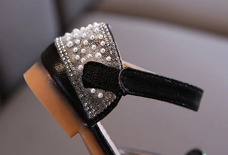 Lace Bow Princess Shoes - Girls' Party Wedding Shoes