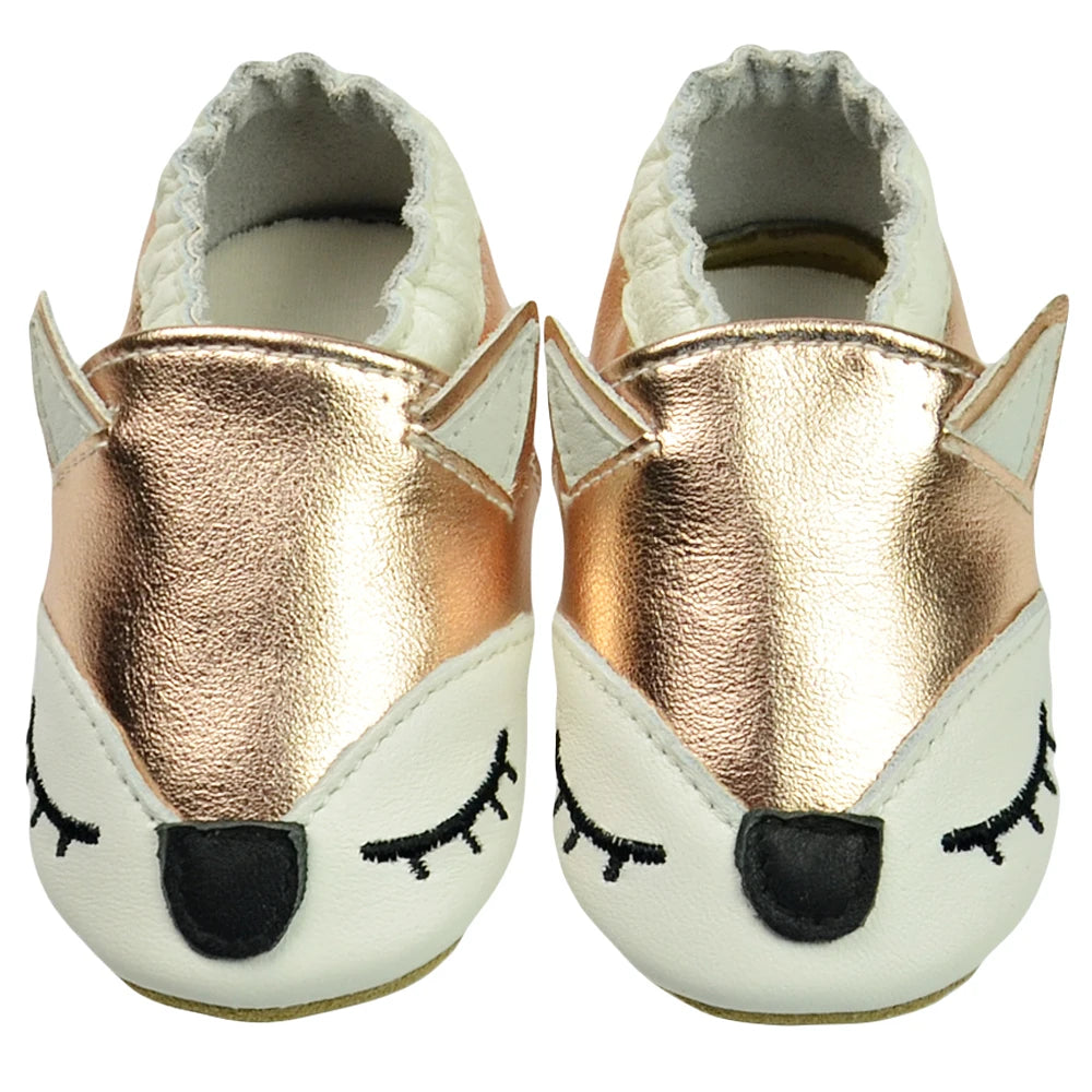 Genuine Leather Soft Sole Baby Shoes: Newborn Moccasins Slippers