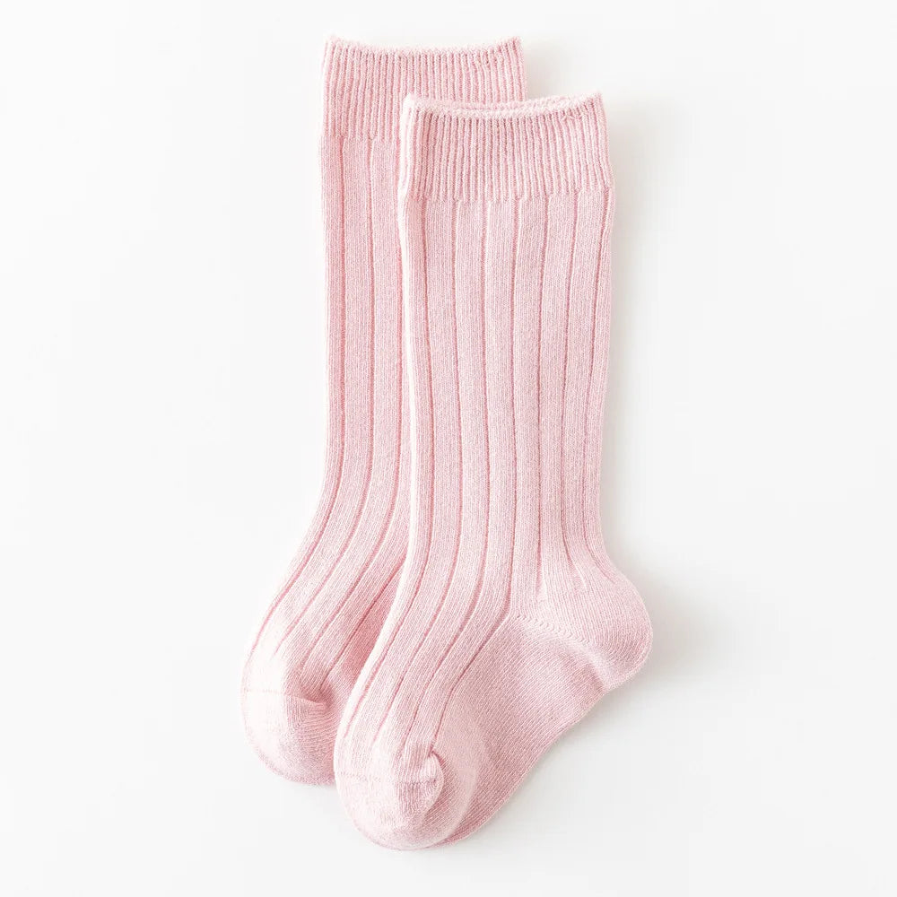 Baby Knee-High Socks: Plain Long Sock (Newborn-4 Years)