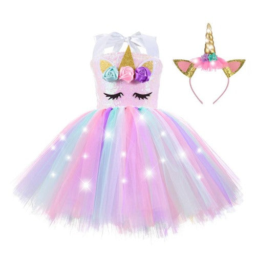 Sequin Top Unicorn LED Dress