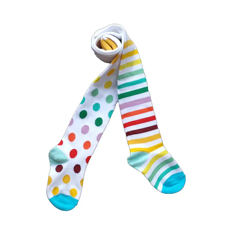Multicolour Dot Tights