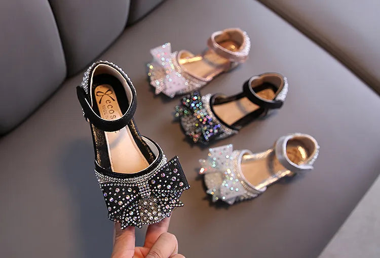 Lace Bow Princess Shoes - Girls' Party Wedding Shoes