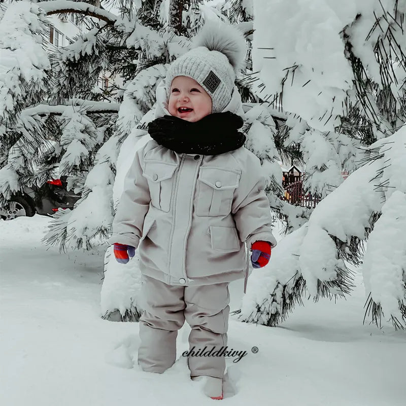 Children's Winter Set: Down Jacket + Jumpsuit