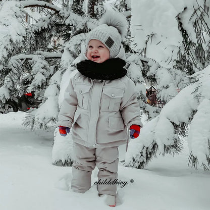 Children's Winter Set: Down Jacket + Jumpsuit