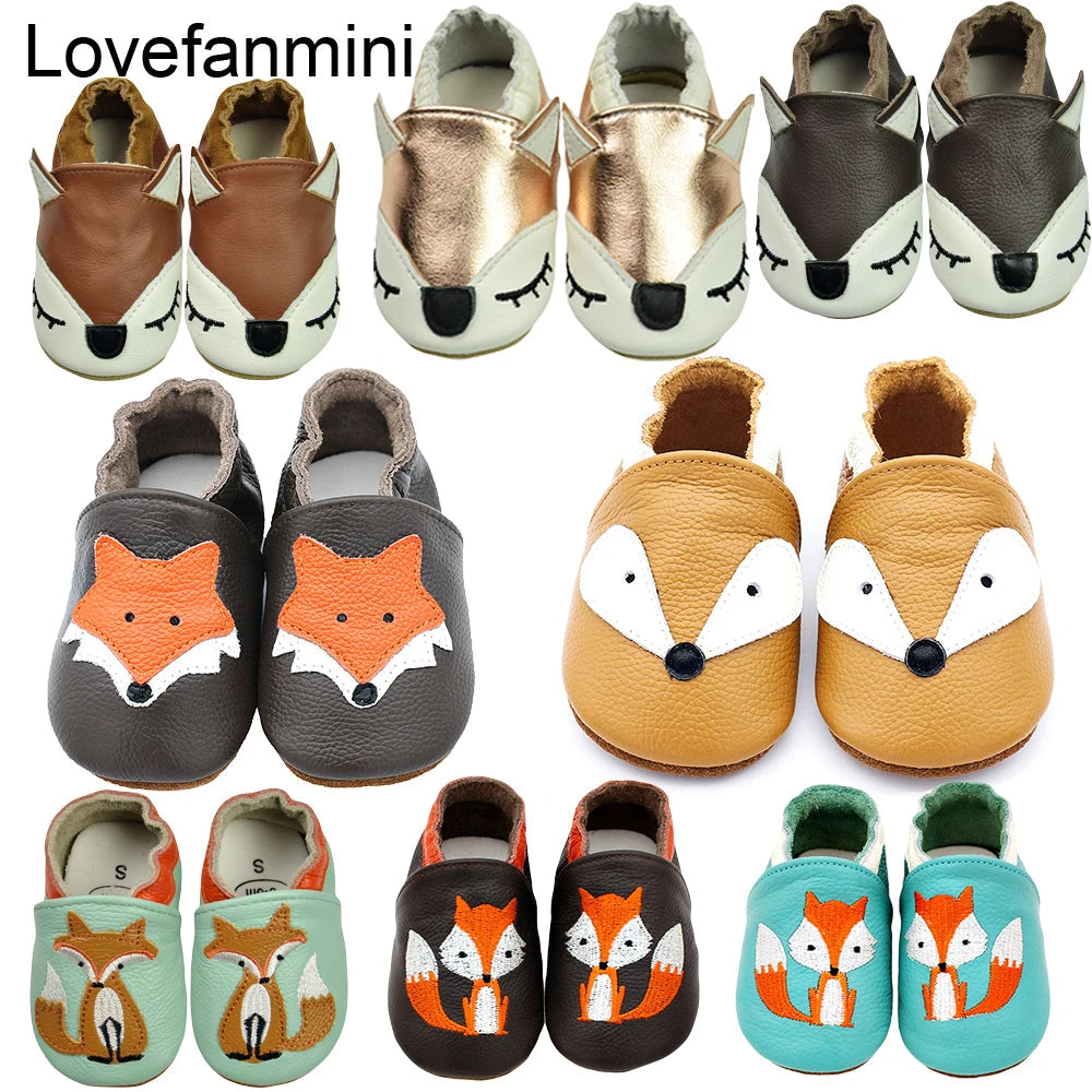 Genuine Leather Soft Sole Baby Shoes: Newborn Moccasins Slippers