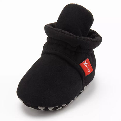 Baby Girls and Boys Cotton Sole Sock Shoes