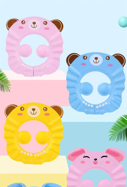 Baby Shower Cap for Kids with Ear Protection
