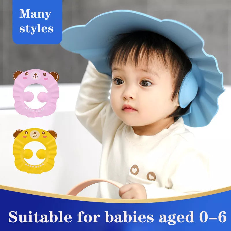 Baby Shower Cap for Kids with Ear Protection
