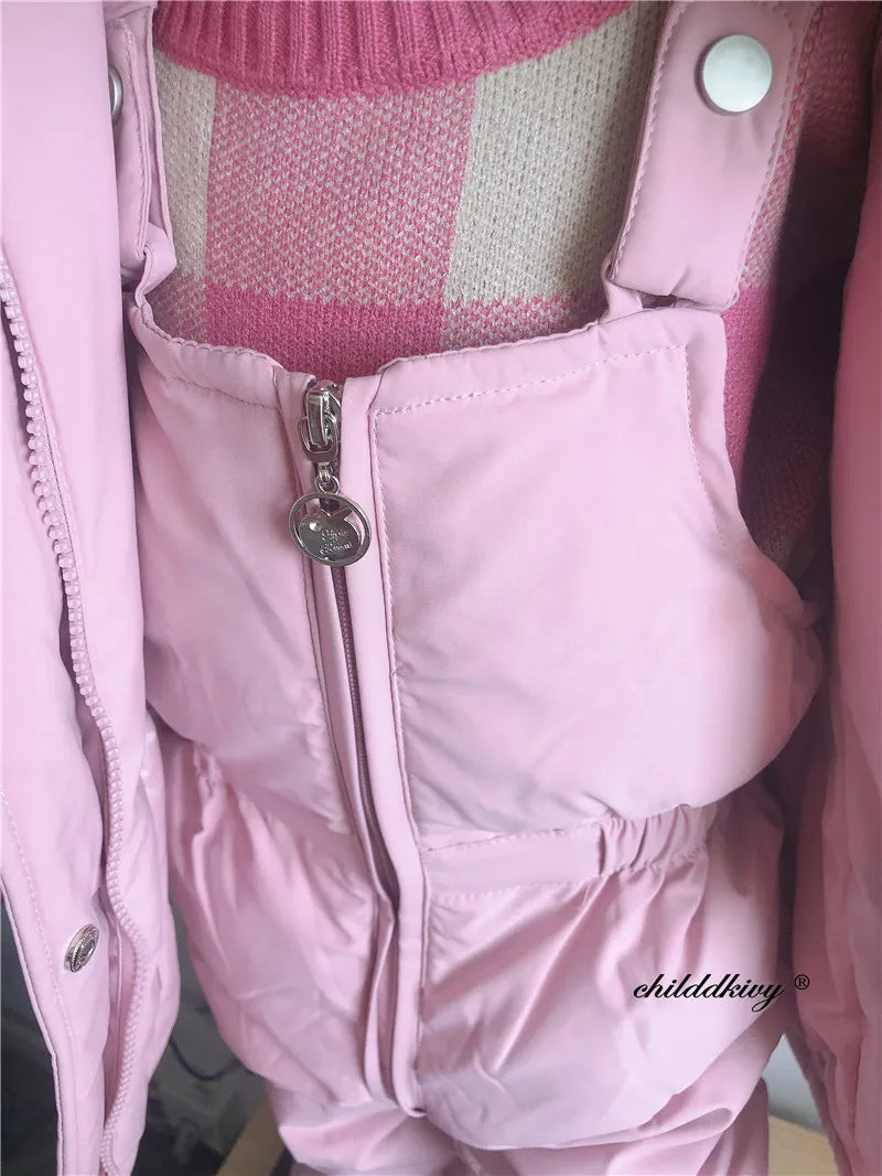 Children's Winter Set: Down Jacket + Jumpsuit