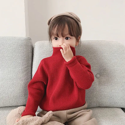 Baby Girls' Knitted Sweater: Warm & Stylish (1-7 Years)