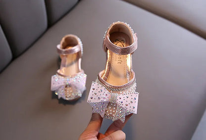 Lace Bow Princess Shoes - Girls' Party Wedding Shoes