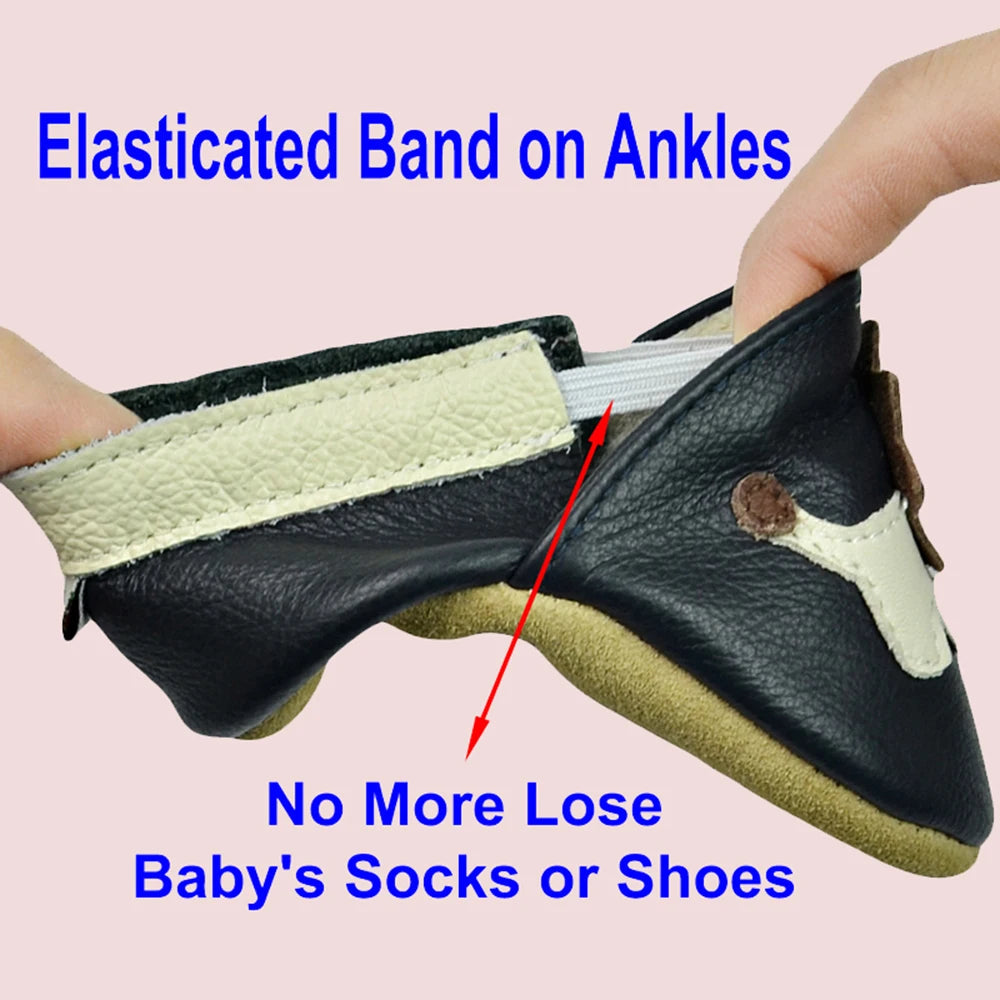 Genuine Leather Soft Sole Baby Shoes: Newborn Moccasins Slippers