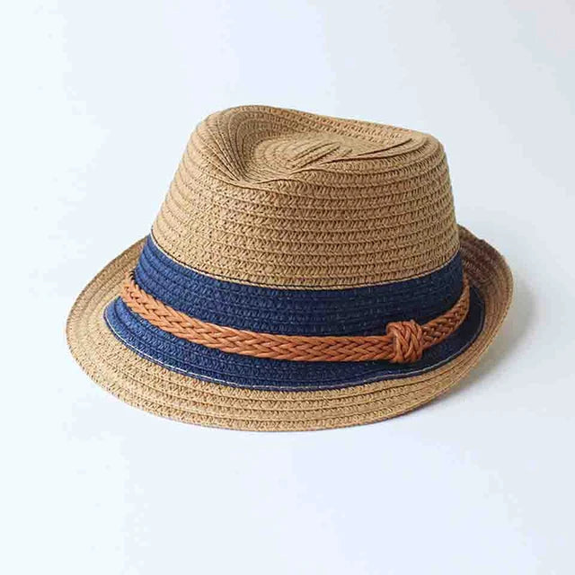 Boys Trendy Colorblock Woven Hat