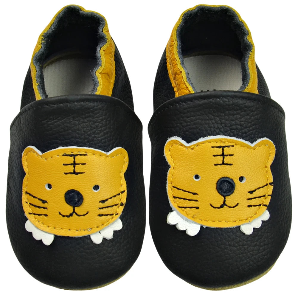 Genuine Leather Soft Sole Baby Shoes: Newborn Moccasins Slippers