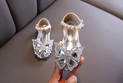 Lace Bow Princess Shoes - Girls' Party Wedding Shoes