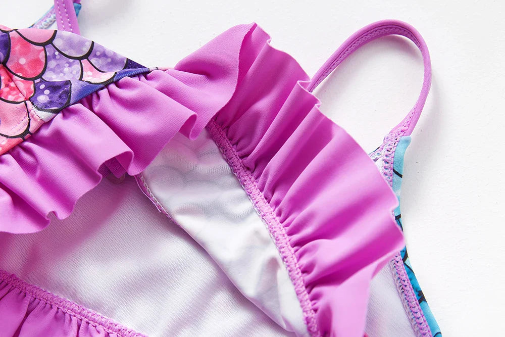 High-Quality Ruffle Toddler Girls' Bikini Set
