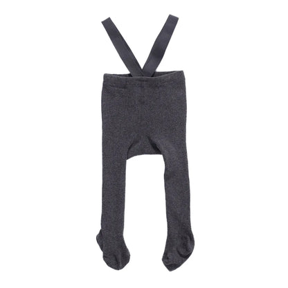 Baby Cotton Suspender Pantyhose - Cute Solid Color Overall Leggings