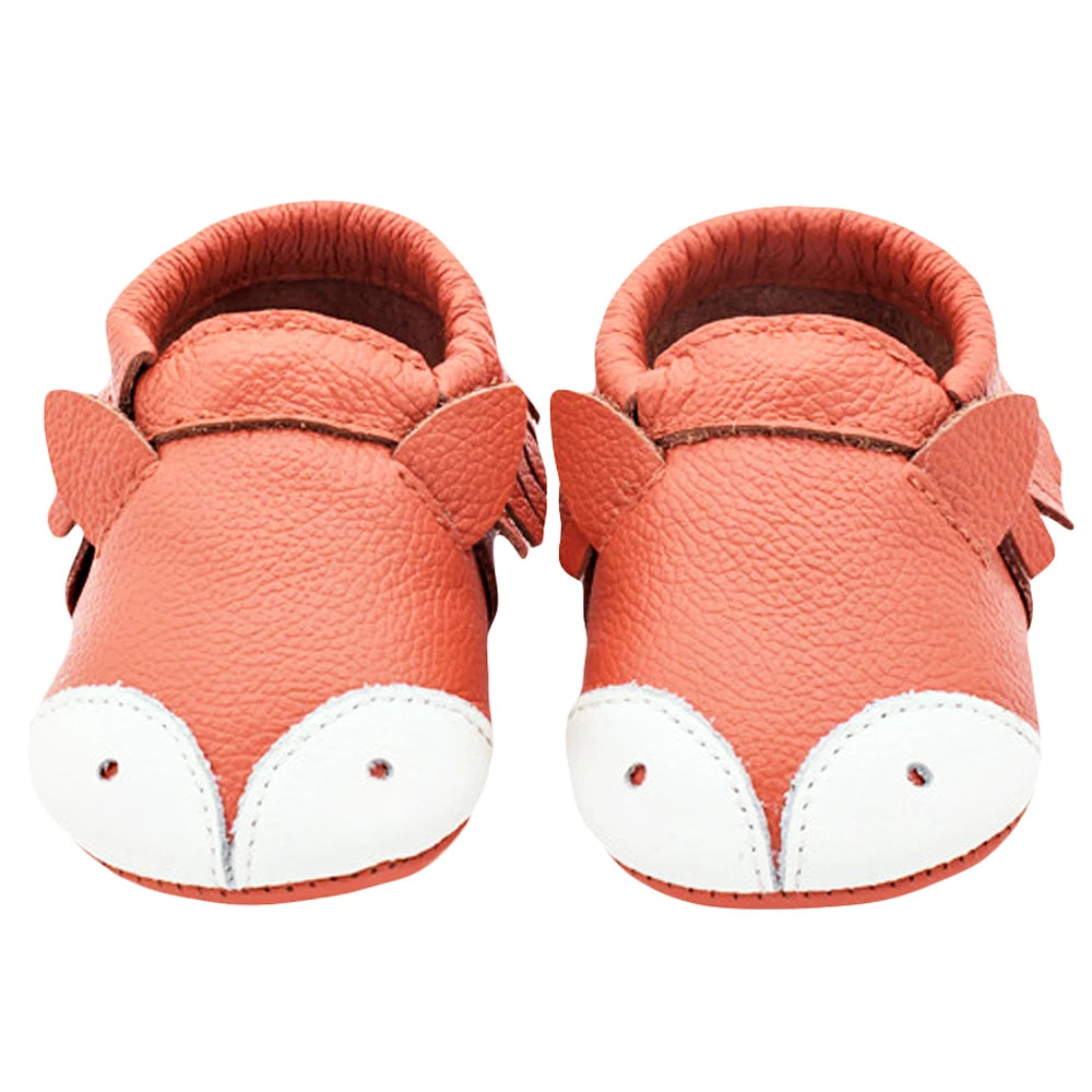 Genuine Leather Soft Sole Baby Shoes: Newborn Moccasins Slippers