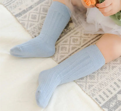 Baby Knee-High Socks: Plain Long Sock (Newborn-4 Years)