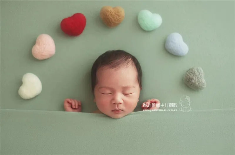 Newborn Photography Props: Love Heart Accessories (5pcs/Pack)