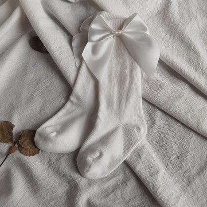 Knee High Long With Big Bow Sock