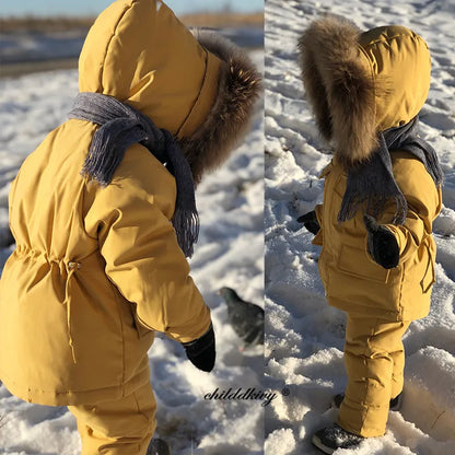 Children's Winter Set: Down Jacket + Jumpsuit