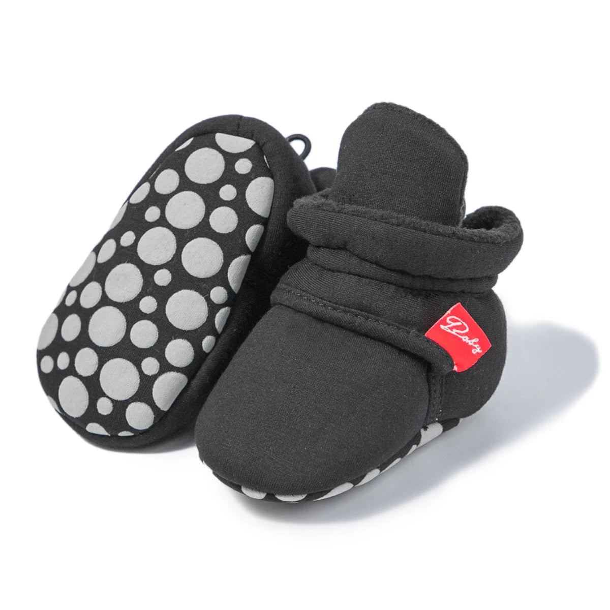 Baby Girls and Boys Cotton Sole Sock Shoes