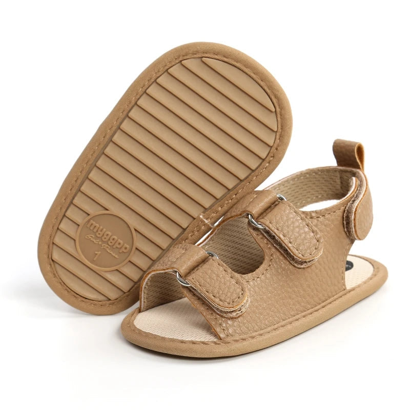Stylish Non-Slip PU Baby Sandals (Newborn-18 Months)