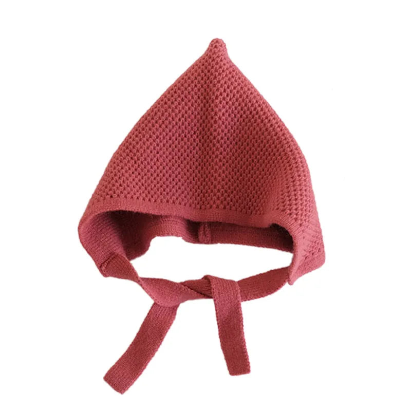 Kids Knit Wool Hat: Warm Solid Color Cap