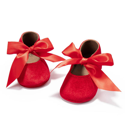 Butterfly-knot Princess Shoes - Soft-sole Infant First Walkers