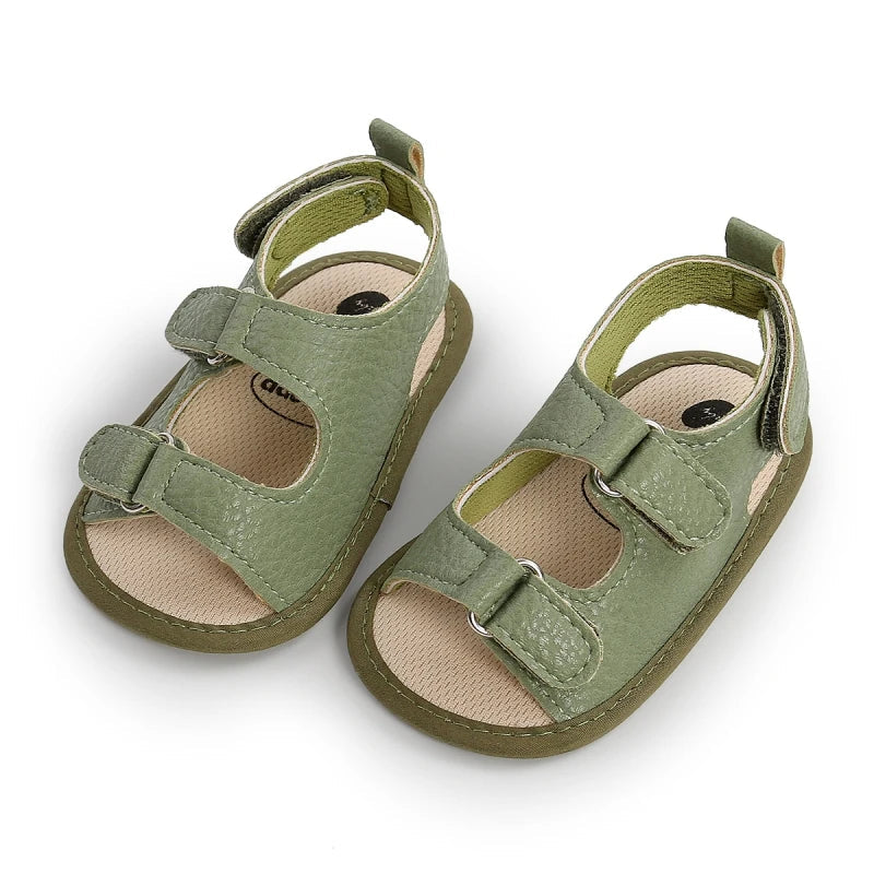 Stylish Non-Slip PU Baby Sandals (Newborn-18 Months)