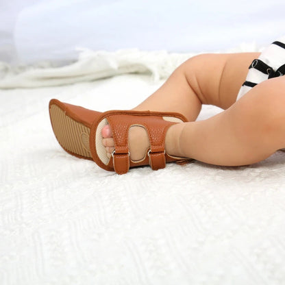 Stylish Non-Slip PU Baby Sandals (Newborn-18 Months)