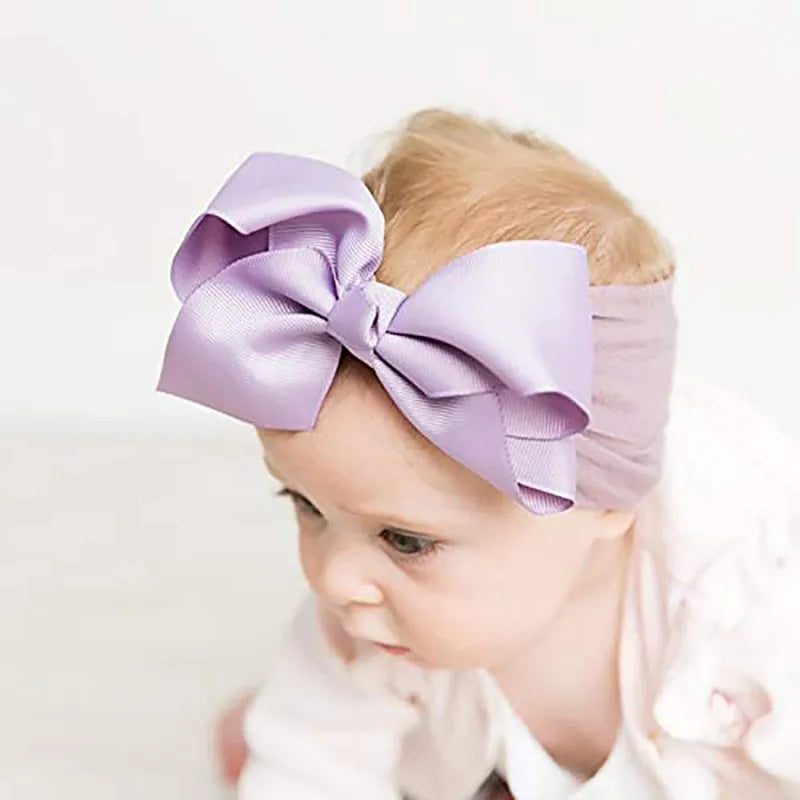 20PCS Soft Baby Headbands with Bows for Babies