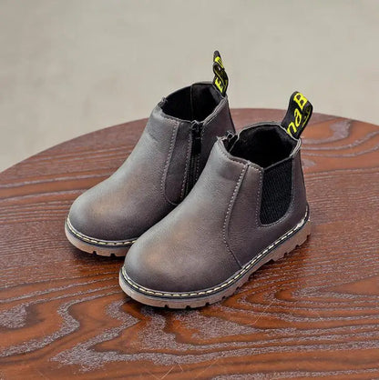 Kids Fashion Boots - Zippered Snow Boots