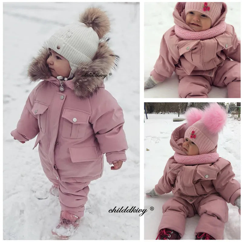 Children's Winter Set: Down Jacket + Jumpsuit