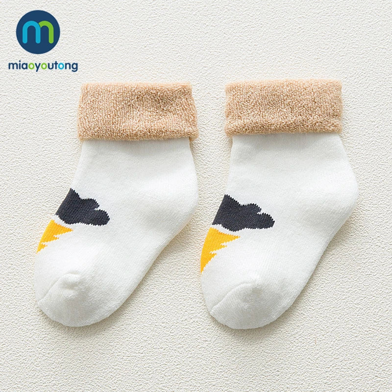5 Pairs Thicken Cartoon Comfort Cotton Newborn Socks