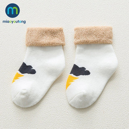 5 Pairs Thicken Cartoon Comfort Cotton Newborn Socks