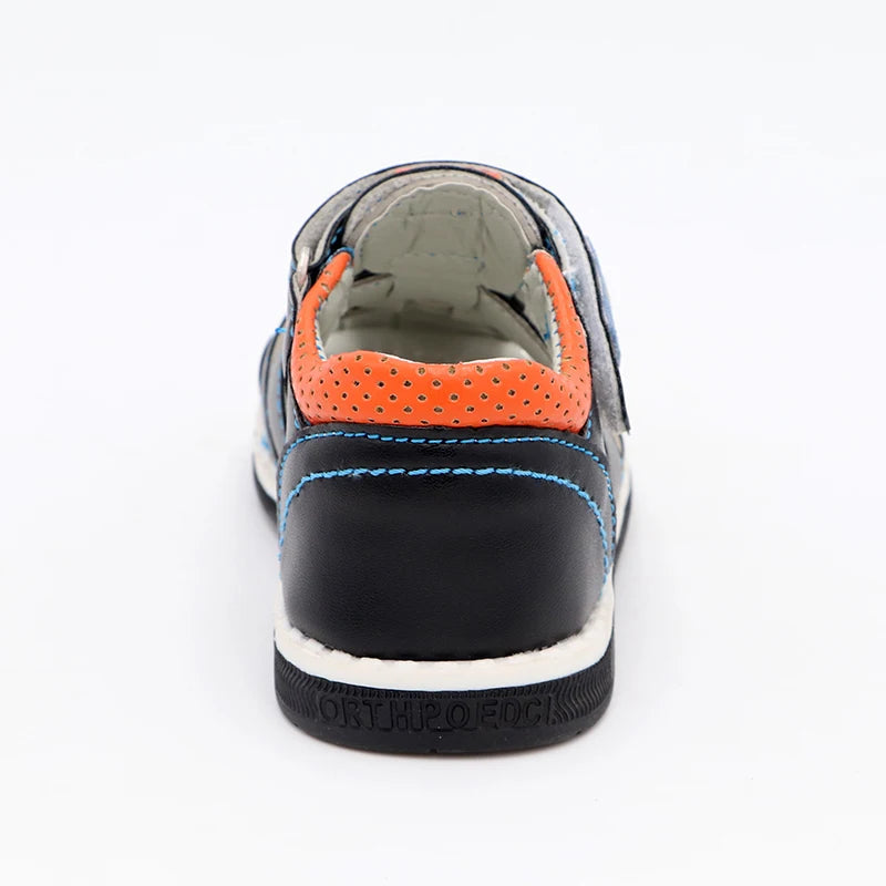 Boys' Eagle Orthopedic Sandals: PU Leather, Closed Toe