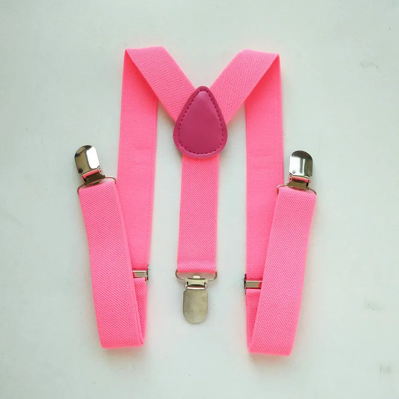 Elastic Baby Suspenders Y Back Clips on Size 2.5*65cm